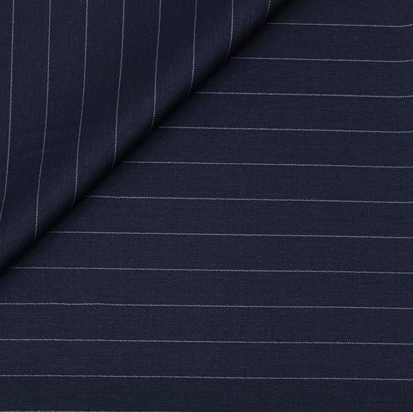 Trouser Fabric Canetti Italy Merino 100s Wool Blend Broad Lining Colour Dark Blue